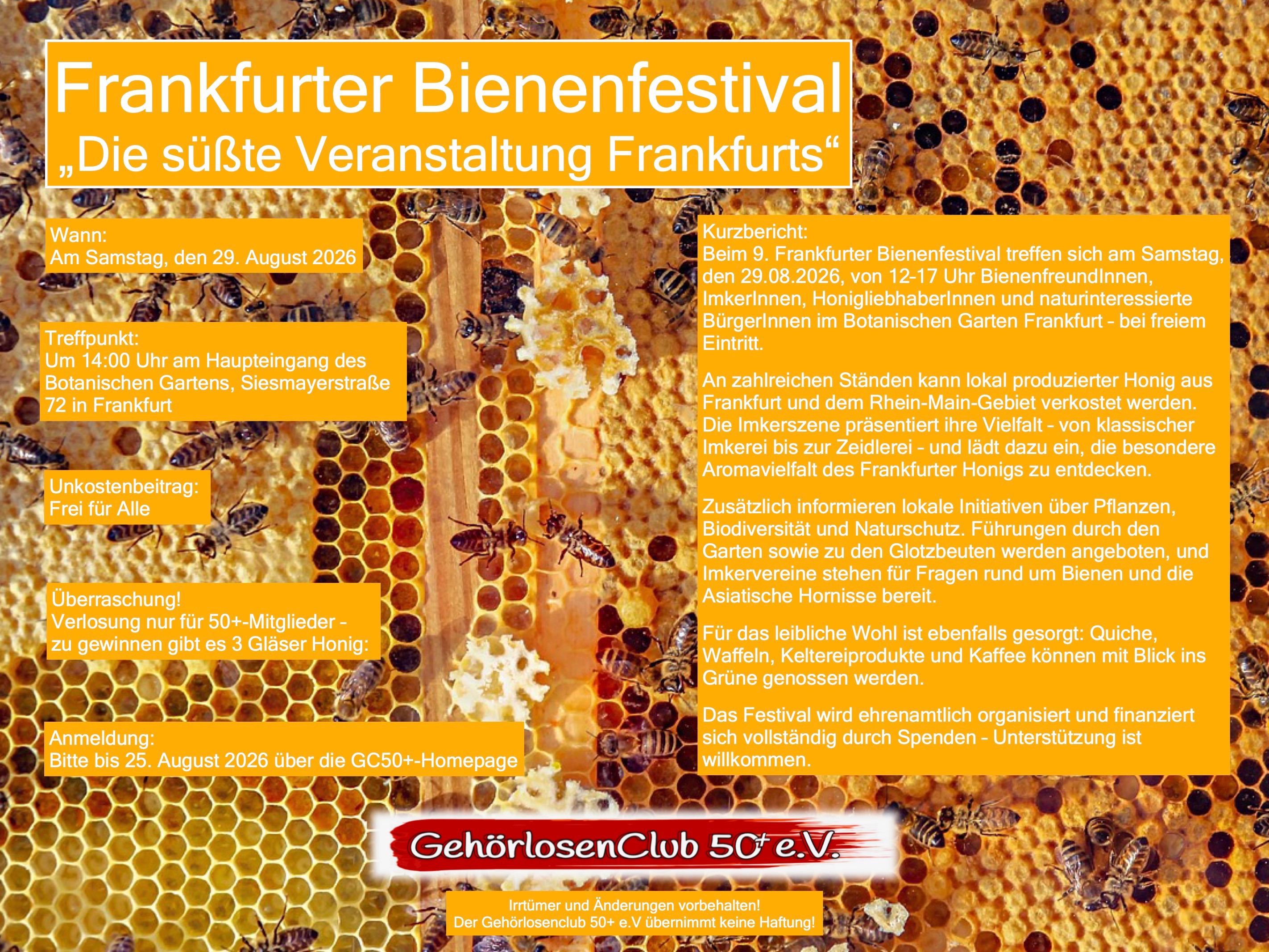 2026-08-29 • Frankfurter Bienenfestival