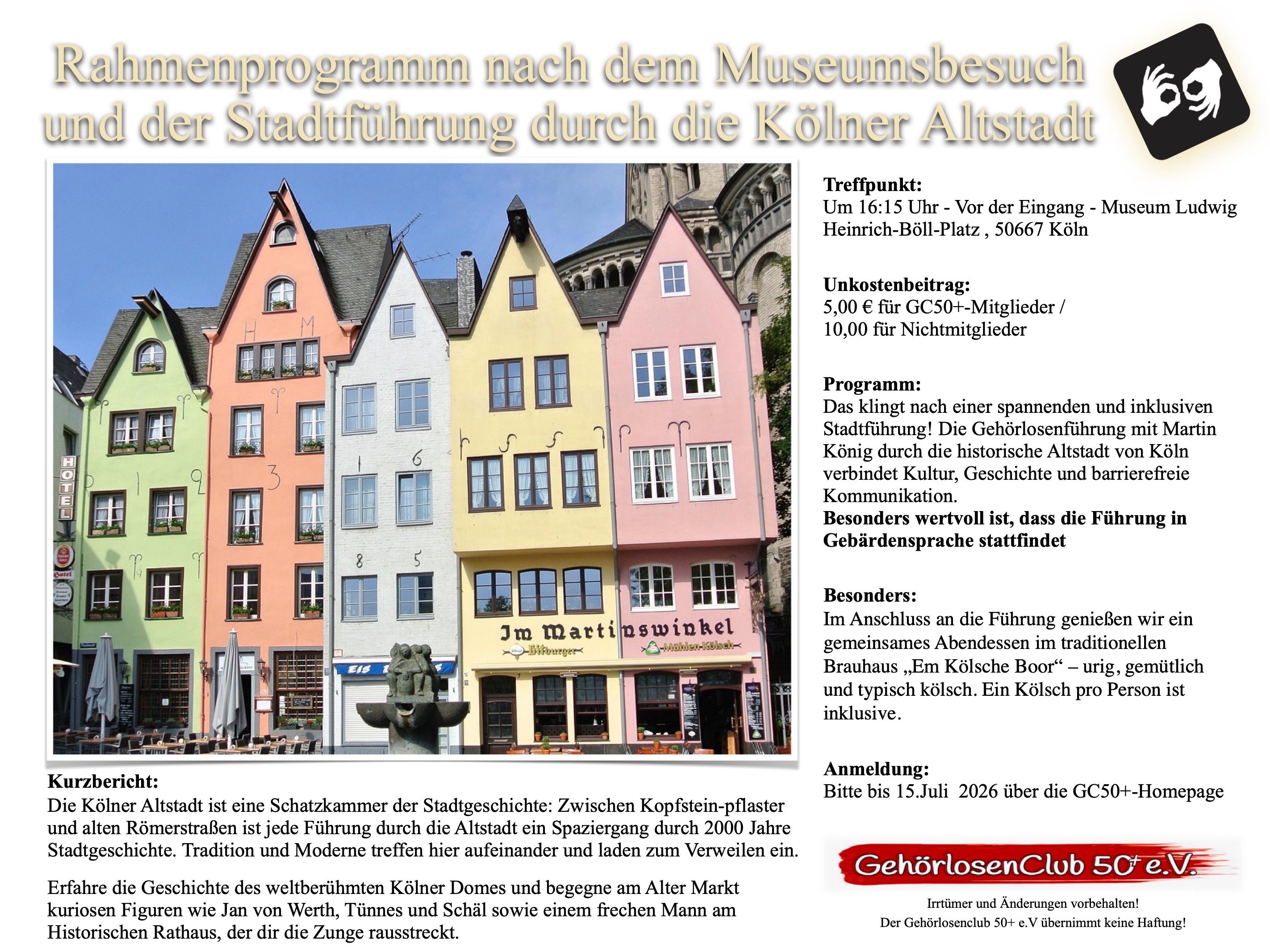 2026-08-01 • Stadtführung in Köln