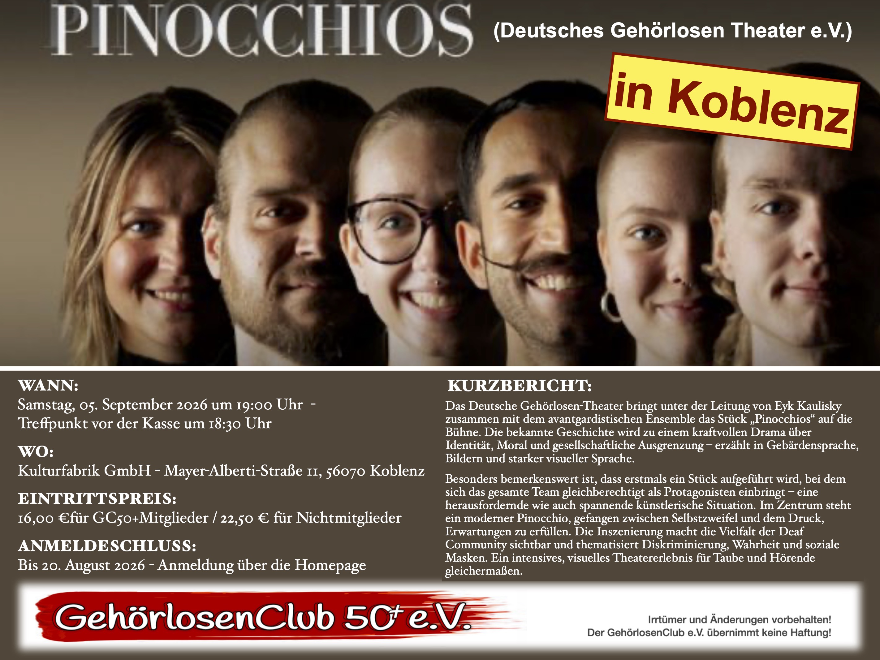 2026-09-05 • GC50+/2026 – Theater in Koblenz