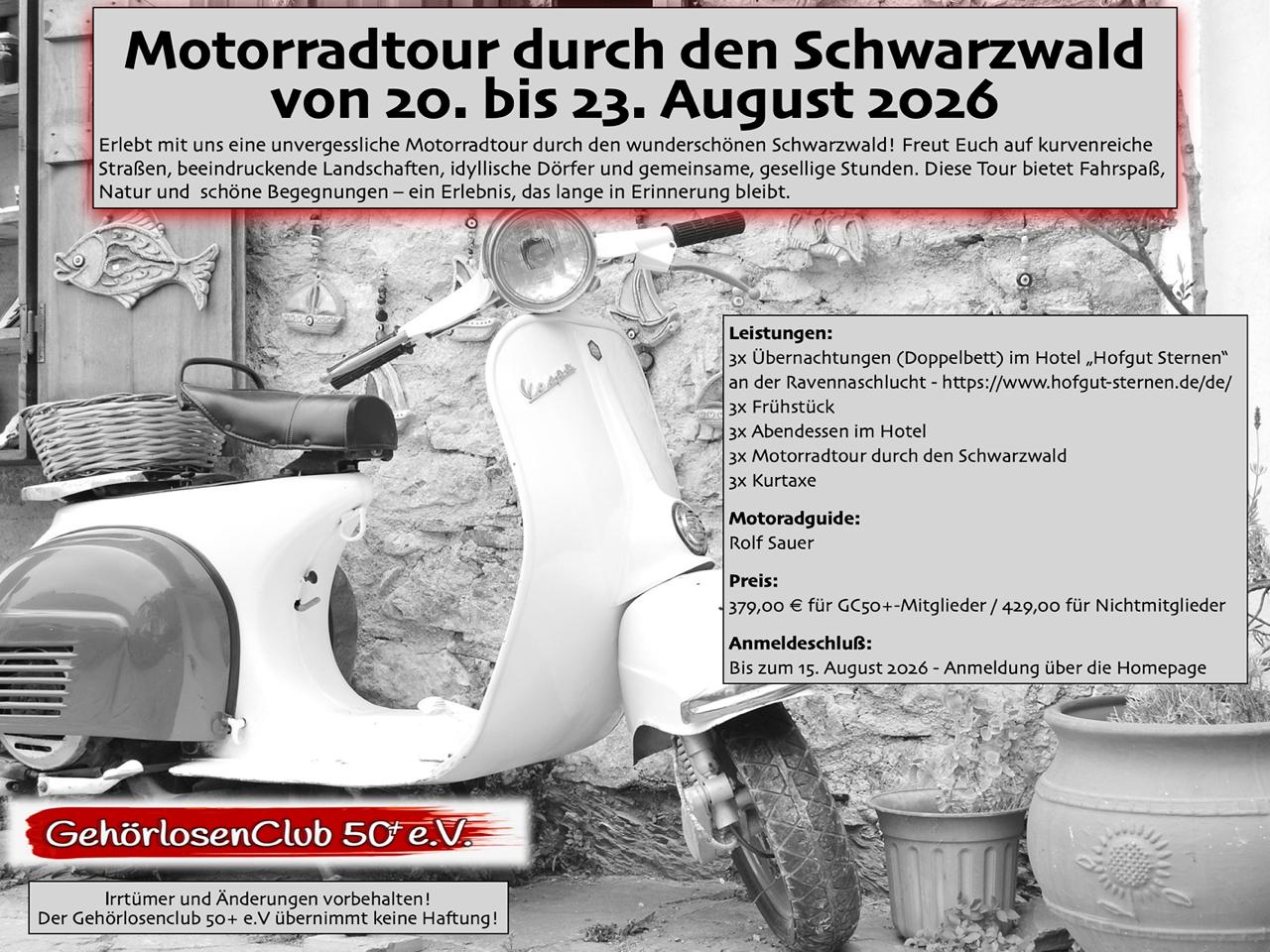 2026-08-20 • Motorradtour durch den Schwarzwald